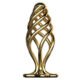 SEVANDA Hollow Spiral Golden Metal Anal Plug