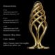 SEVANDA Hollow Spiral Golden Metal Anal Plug