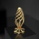 SEVANDA Hollow Spiral Golden Metal Anal Plug