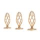 SEVANDA Hollow Spiral Golden Metal Anal Plug