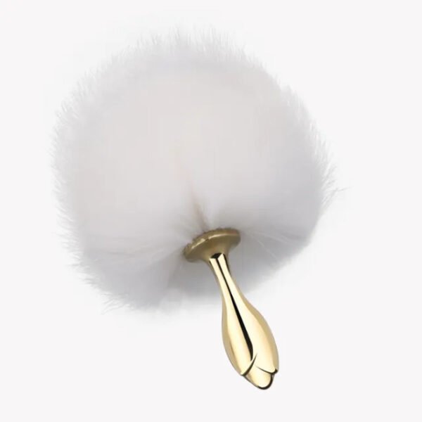 SEVANDA White Bunny Tail Anal Plug