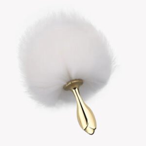 SEVANDA White Bunny Tail Anal Plug