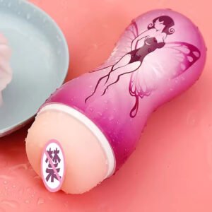 Purple Soft Silicone Masturbator for Men Waterproof Adult TPE Sex Toys Hands-Free Men's Masturbation Cup Sex Toy for Men