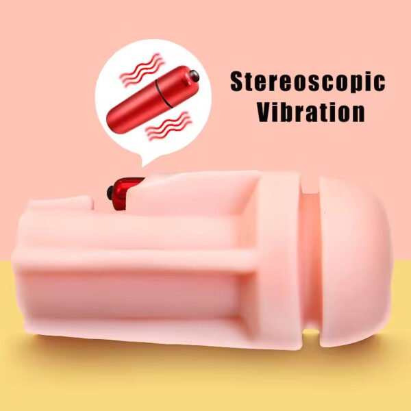 Purple Soft Silicone Masturbator for Men Waterproof Adult TPE Sex Toys Hands-Free Men's Masturbation Cup Sex Toy for Men