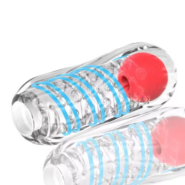 Men's Waterproof Masturbator Set Soft Silicone TPE Cup Sex Toy with Hands-Free Feature